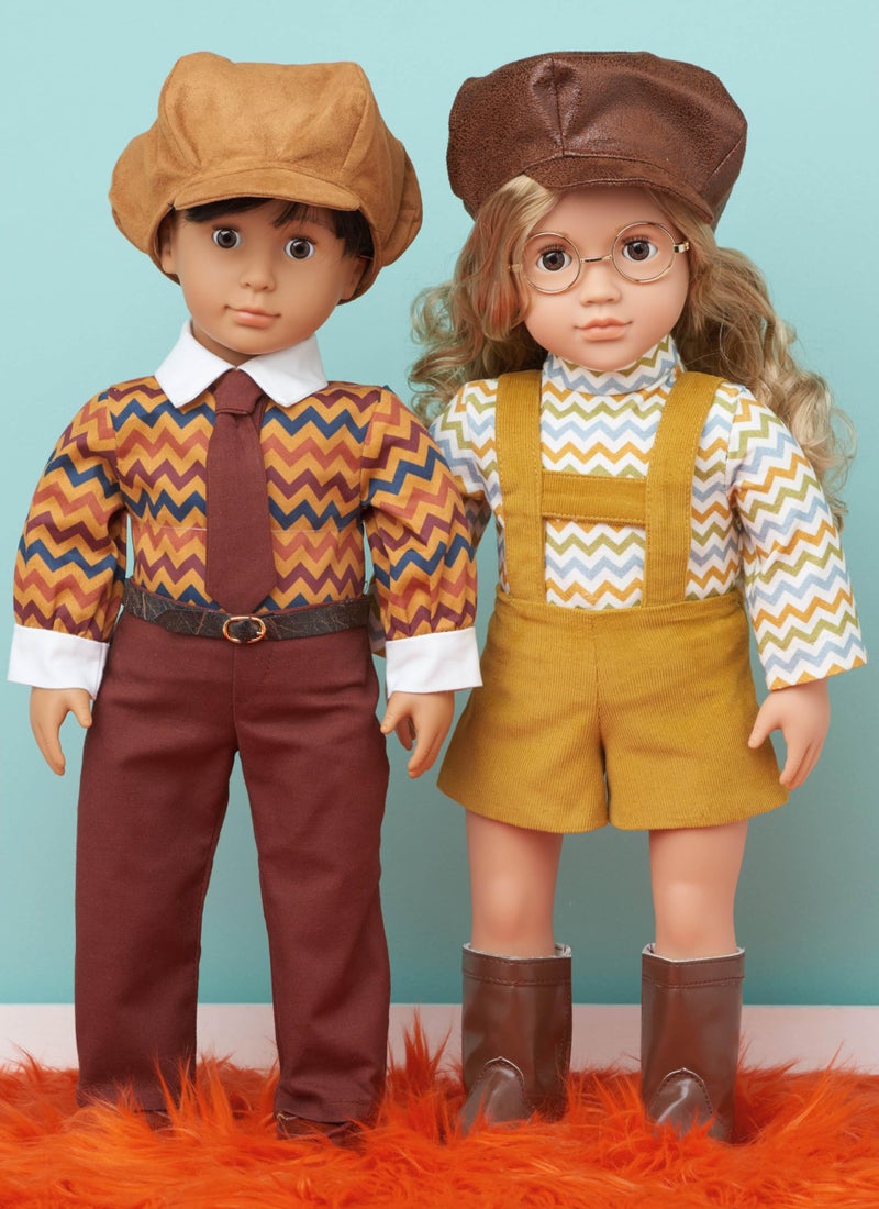 Simplicity Groovy 18"" Clothes Sewing Pattern Packet by Elaine Heigl Designs, Code S9768, for 18 Inch Dolls, Multicolor - Image 4